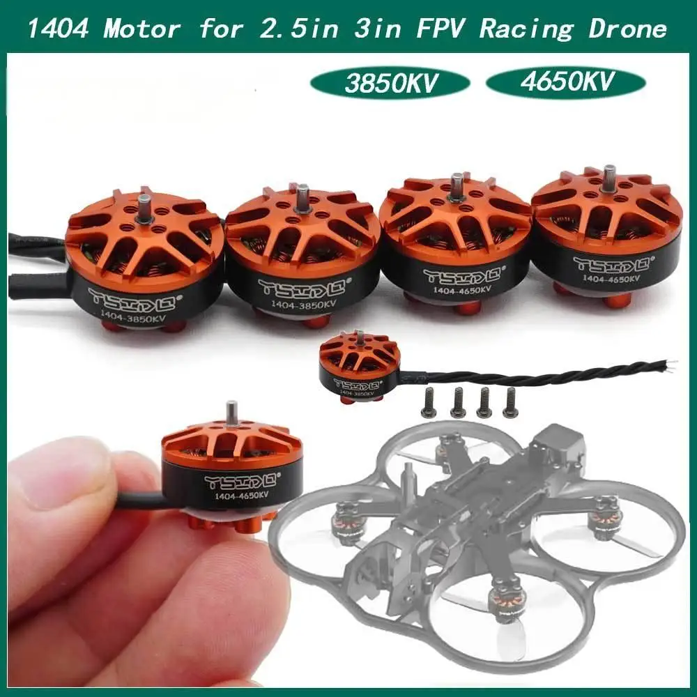 

1404-3850KV/4650KV FPV Racing Drone Motor, 2mm Shaft, for 3.5 inch Freestyle Sub 250g Racing Drone