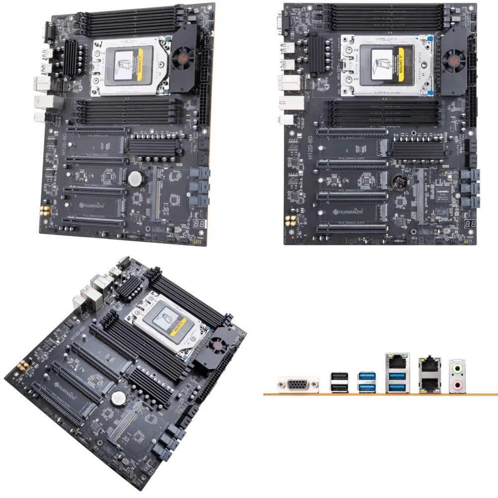 

H12D-8D EPYC 7002 7003 Series CPU Motherboard for Workstation DDR4 RDIMM Server Board Supports 8x Memory Slots PCIe 4.0