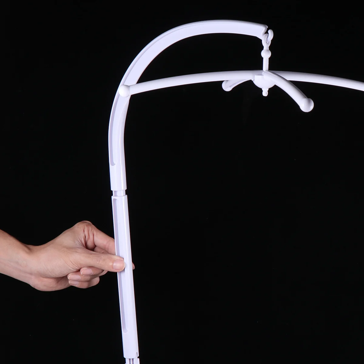 66 سنتيمتر حامل جرس السرير لسرير الطفل 360 درجة الدورية الذراع قوس استبدال العالمي المحمول الموسيقى مهد ملحق