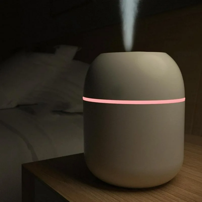 

Стильный портативный мини-компактный USB перезаряжаемый увлажнитель воздуха в форме капли воды — емкость 220 мл для настольного офиса и автомобиля U