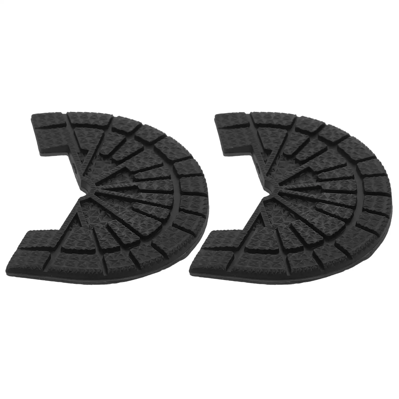 

1 Pair Black 41 42 Size Rubber Sole Stickers Anti Slip Long Lasting Shoe Heel Repair Pads Durable Nonslip For Sports Basketball