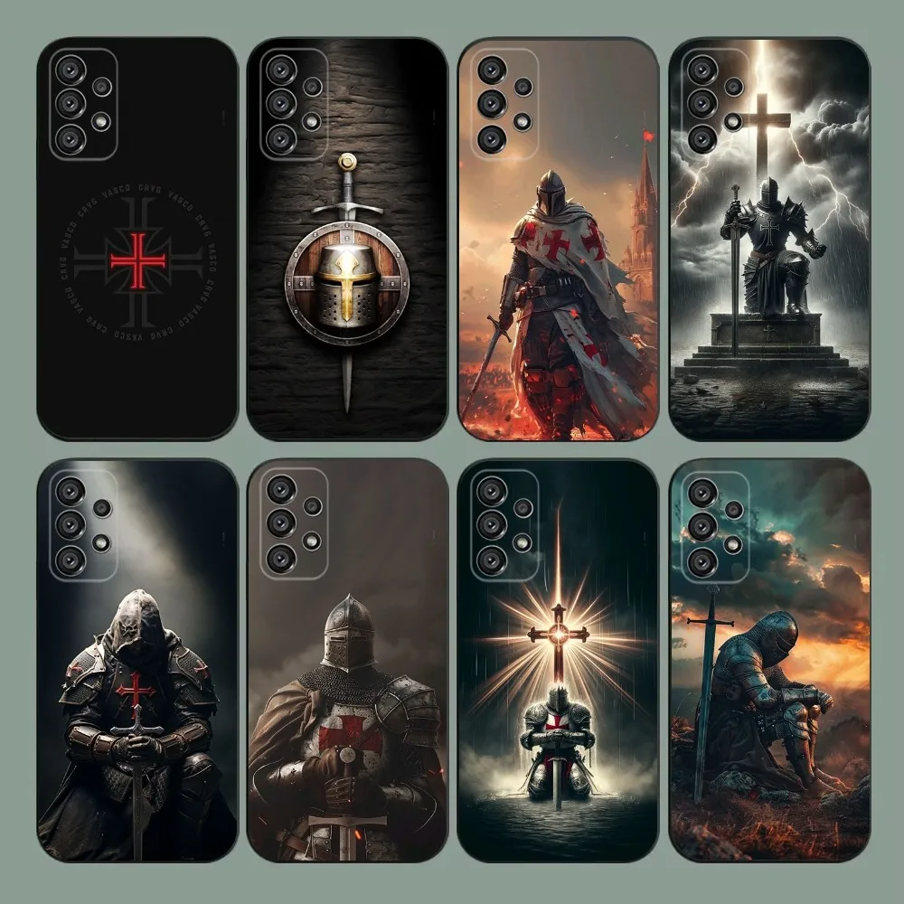 

Templar Knight Cover Phone Case For Samsung Galaxy A20,A21s,A22,A31,A32,A52,A53,A72,73,A80,A91 Soft Black Cover