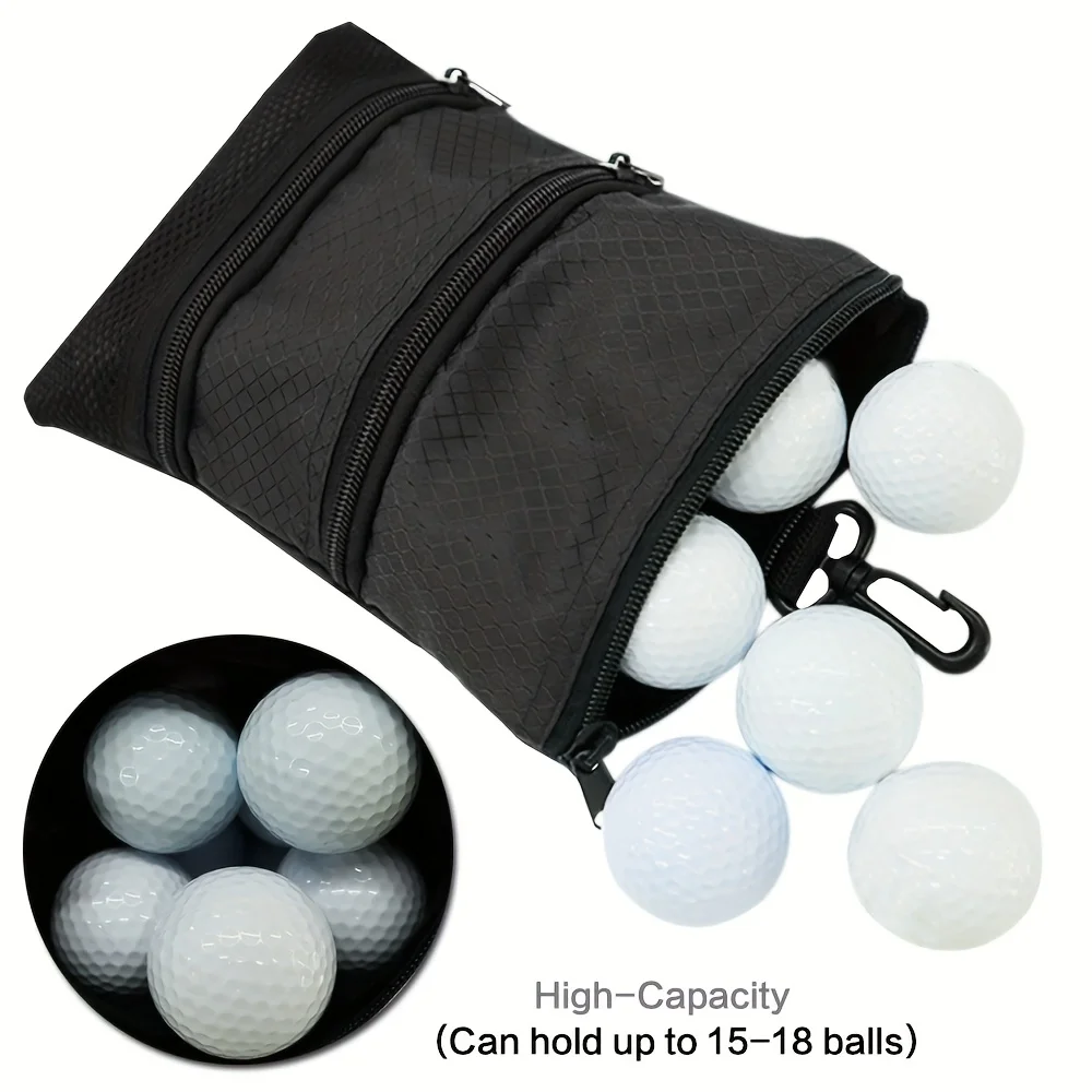Portable Golf Storage Pouch Multifunctional Golf Accessory Bag Lightweight Carry Pack Outdoor Golf Training Travel Golf Supplies