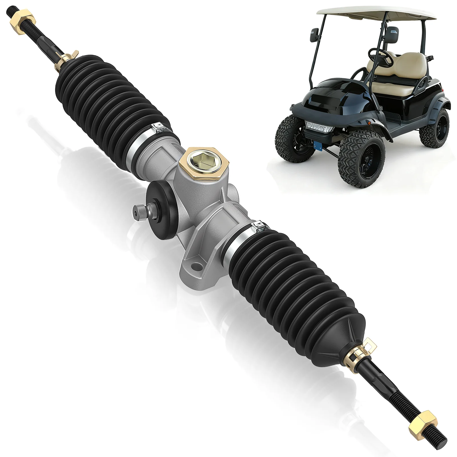 Gruppo scatola sterzo carrello da golf per modelli Club Car dal 2004 in poi precedente e 2018-up Tempo OEM # 102288601 1022886-01 103679701