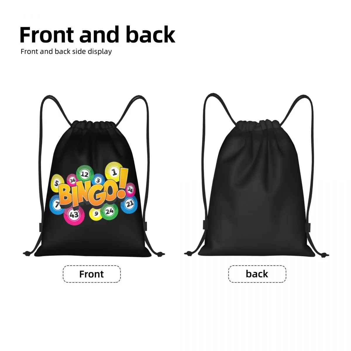 Mochila personalizada con cordón para hombre y mujer, saco ligero para gimnasio, deportes, compras