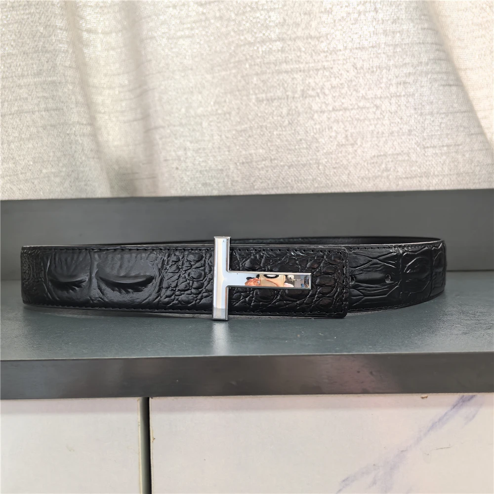 2025 جودة عالية الرجال حزام الجلود المصممين بنطلون موضة العلامة التجارية حزام الرجال الفاخرة يتوهم خمر حزام حزام للرجال الجينز #5