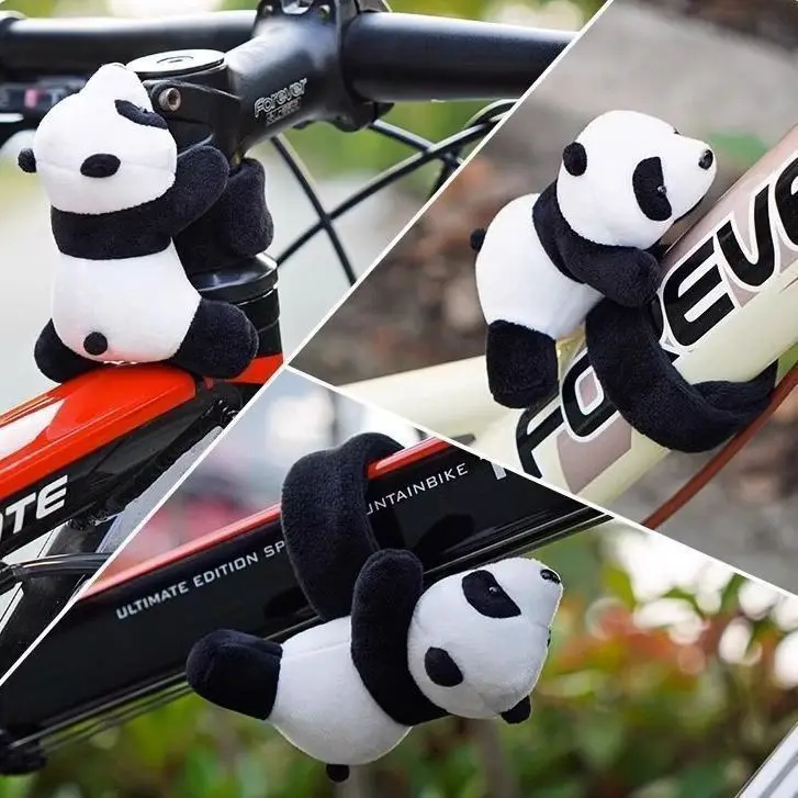 

Cute Hugging Panda Plush Doll for Motorcycle/Electric Bike/Bicycle, Removable Handlebar Decor Accessories, Lovely Toy Gift