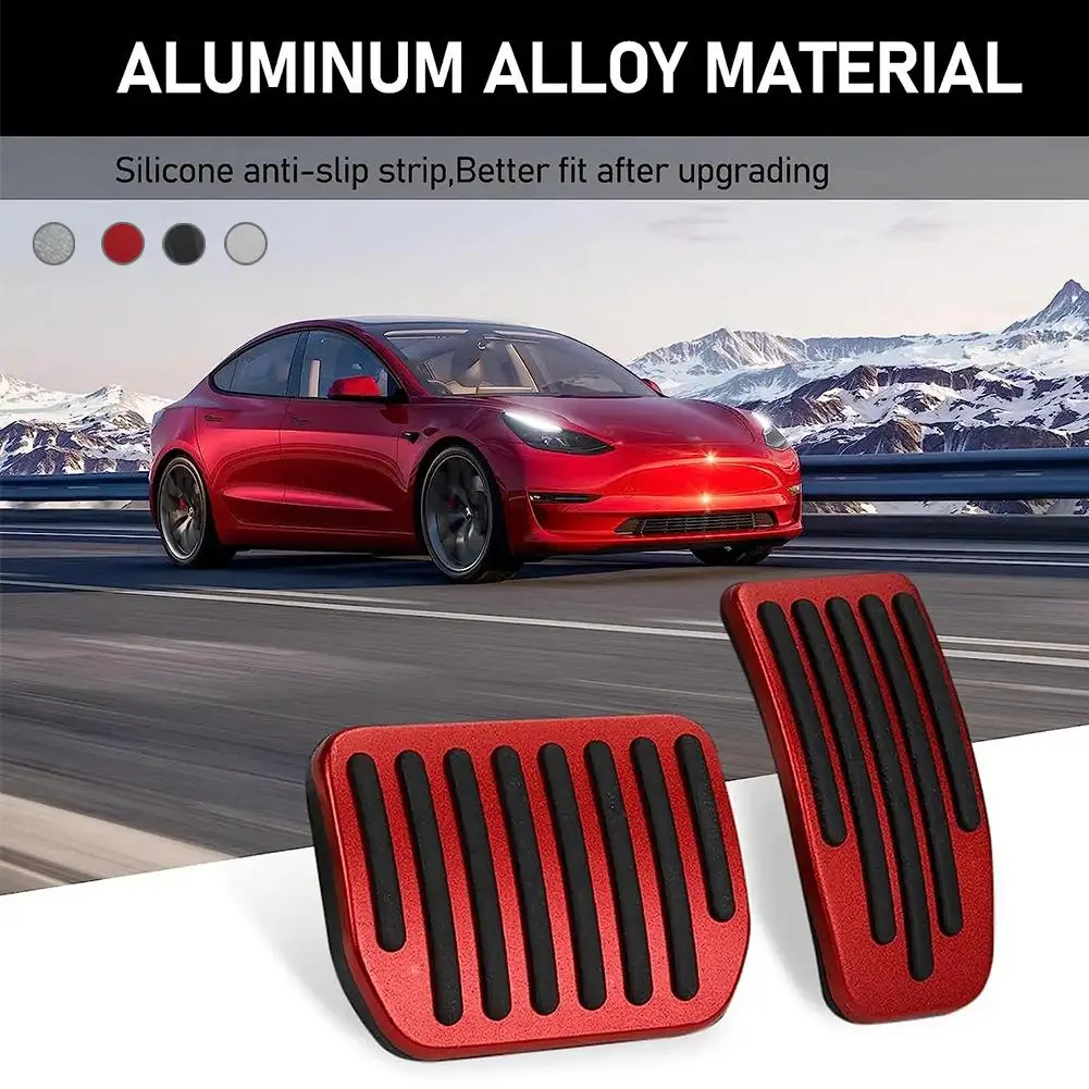  Y 2023 2022 Foot Pedals Cover Accesories Non-Slip Aluminum Alloy Accelerator Gas Fuel Brake Rest Pads Mat