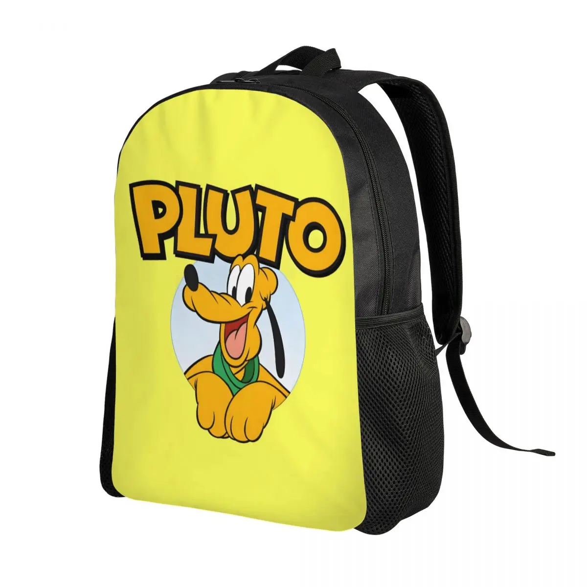 Custom Pluto Backpack for Women Men School College Students Bookbag Fits 15 Inch Laptop Dog Cartoon Bags
