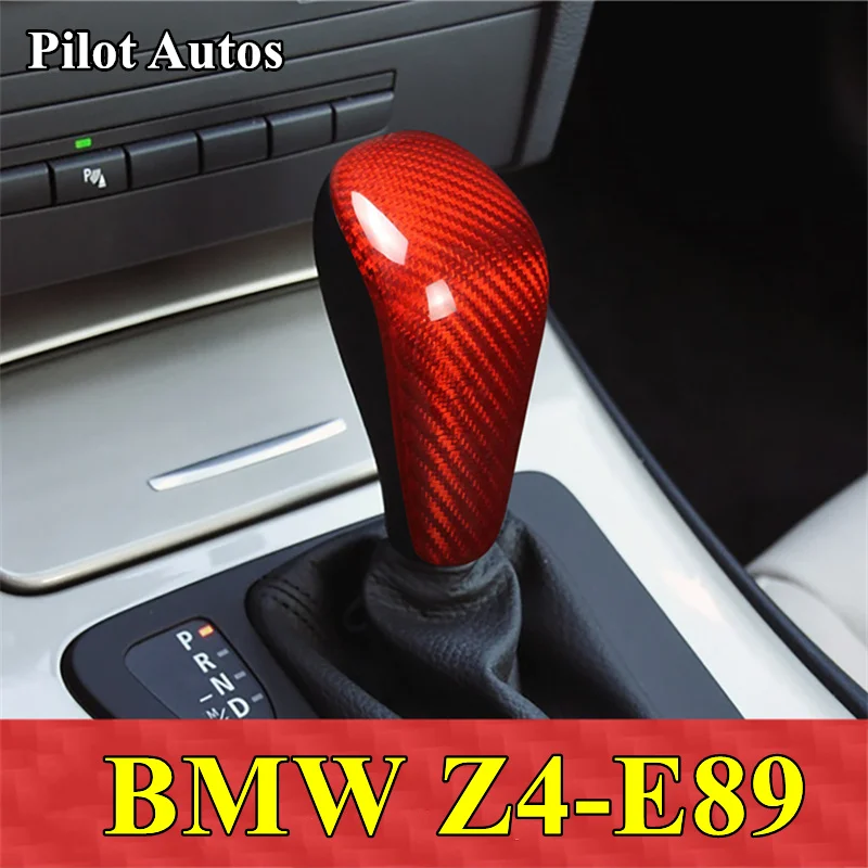 

Rear Carbon Fiber Car Gear Shift Knob Cover Trim Sticker For BMW Z4 E89