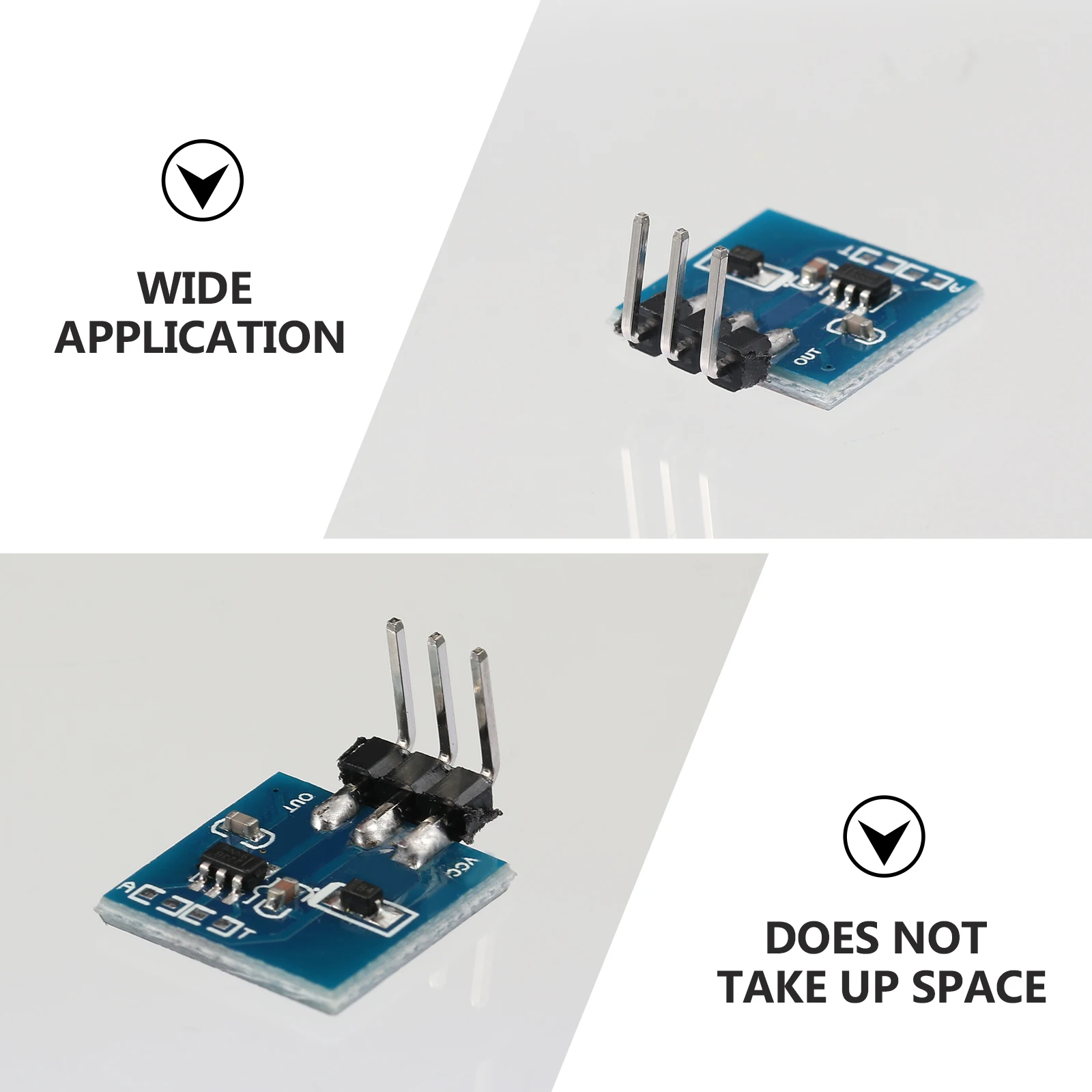 

5 Pcs Capacitive Touch Switch Modules No Locking Single Channel Sensor Push Button Key Non Metallic Surface