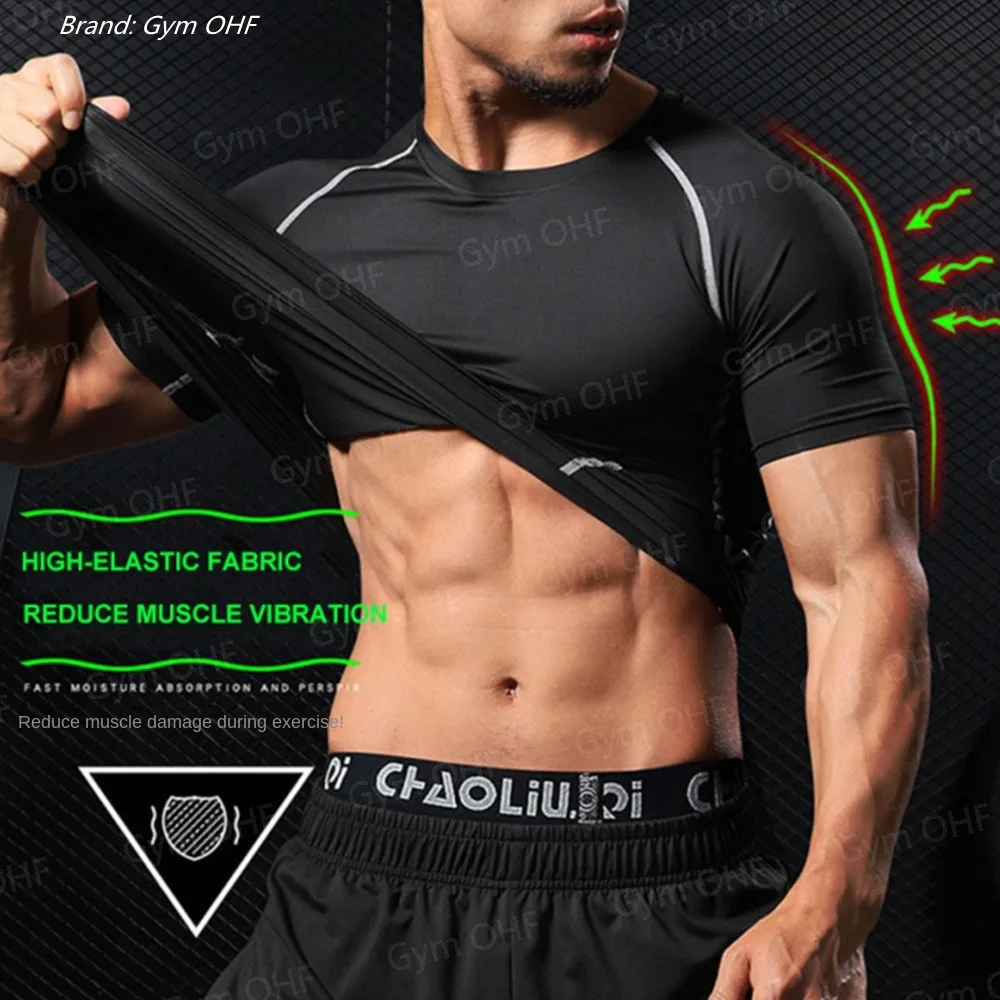 Spinne Kompression Shirt Herren Rashguard Fitness Für Männer Gym Sport T-Shirt Laufen Sweatshirt Outdoor Bergsteigen Training – Detail 22