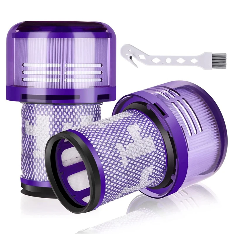 

2 Pcs Replacement Part Kit Filters For Dyson V12 Detect Slim Cordless Vacuum, Compare To Part 971517-01