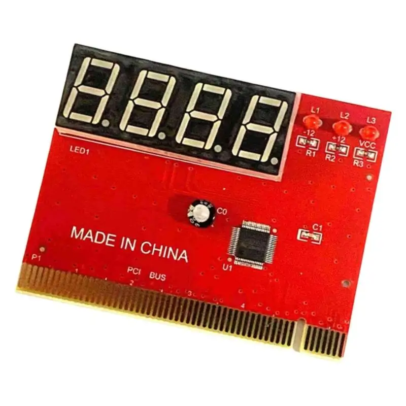 31BA Desktop Startup Reading Card with Four-Window Display, POST Fault Check Tool for Board Checks, Repair Work, and Power
