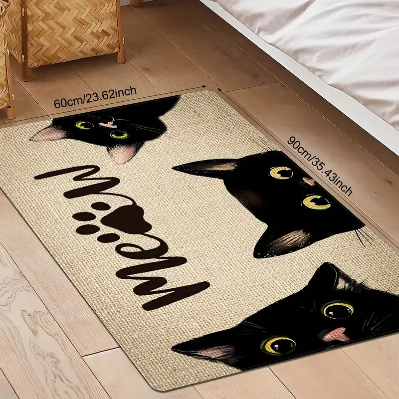VIKAMA 40X60CM OR 50X80CM Crystal Velvet Bedroom Living Room Bedside Rug Children Adults Front Door Mat Non-Slip Dirty Resistant