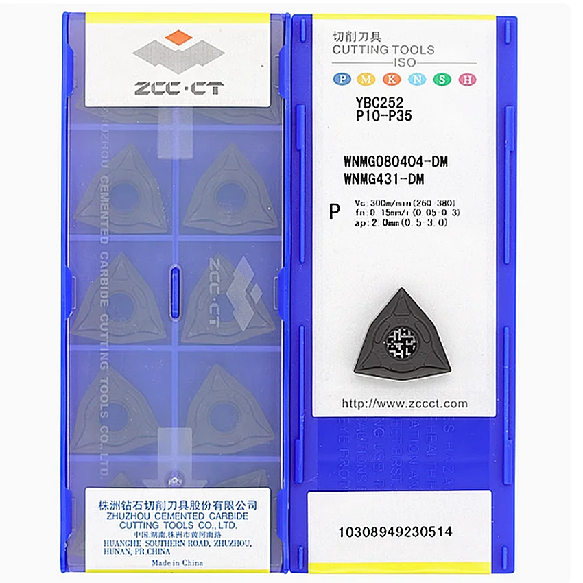

WNMG080404-DM YBC252/WNMG080408-DM YBC252/WNMG080412-DM YBC252/WNMG080416-DM YBC252 ZCC.CT CNC carbide inserts turning tools