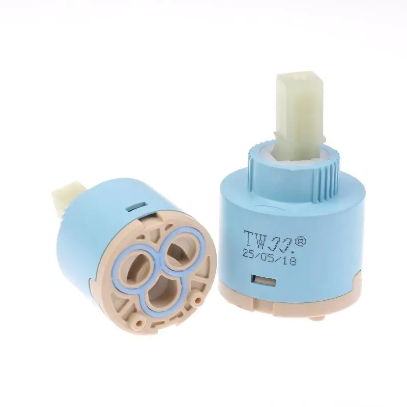 

(BBQ4)1Pc Plastic Ceramic Disc Cartridges Mixer Faucet Thermostatic Cartridges Faucet Disc Valve For Mixer 35/40mm
