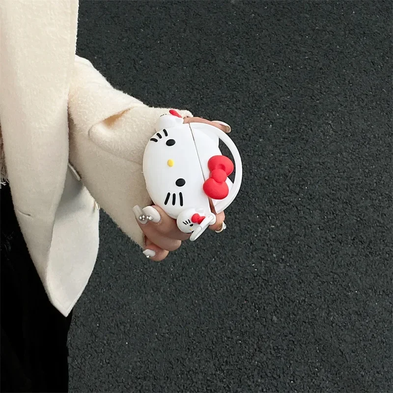 Чехол Hello Kitty для Airpods Pro второго поколения, красные Мультяшные наушники, аниме Обложка для Airpods Pro 2, чехол/Airpods 3, для девочек