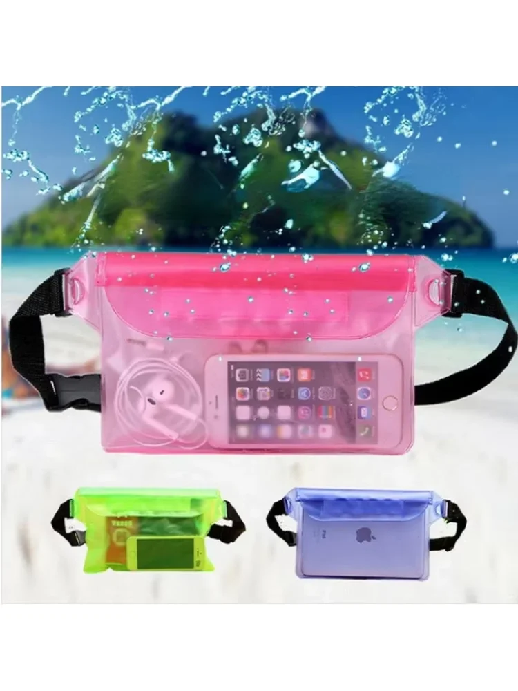 Waterproof Swimming Bag Skiing Drifting Diving Shoulder Waist Pack Bag Underwater Mobile Phone Bags For Beach Boat water Sports