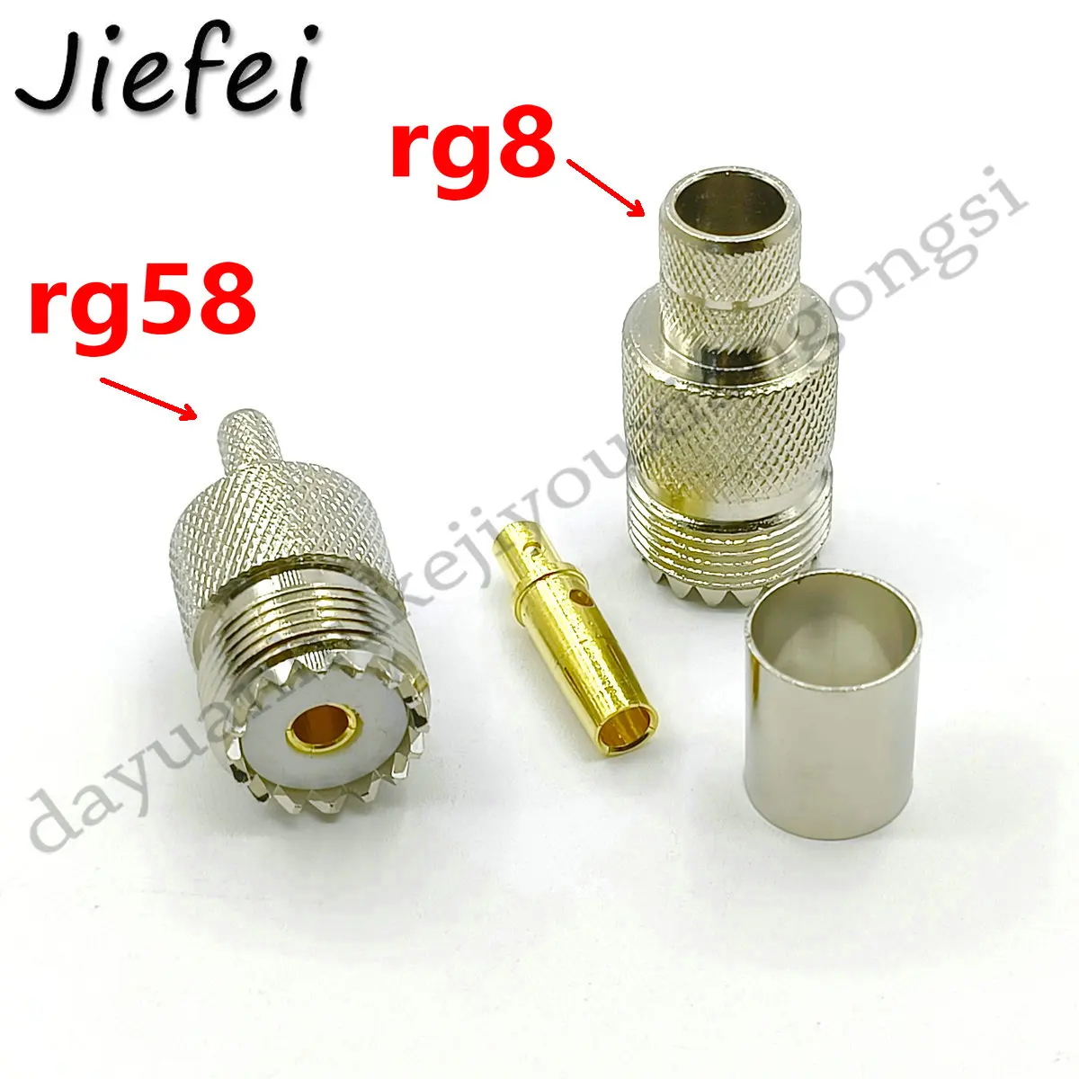 Friso de Janela de Latão para Janela Fêmea Uhf So239 Rg58 Rg142 Lmr195 Rg400 3d-fb Lmr400 Rg8 Rg213 Rg214 Rg165 7d-fb 50 Pcs Alta Qualidade