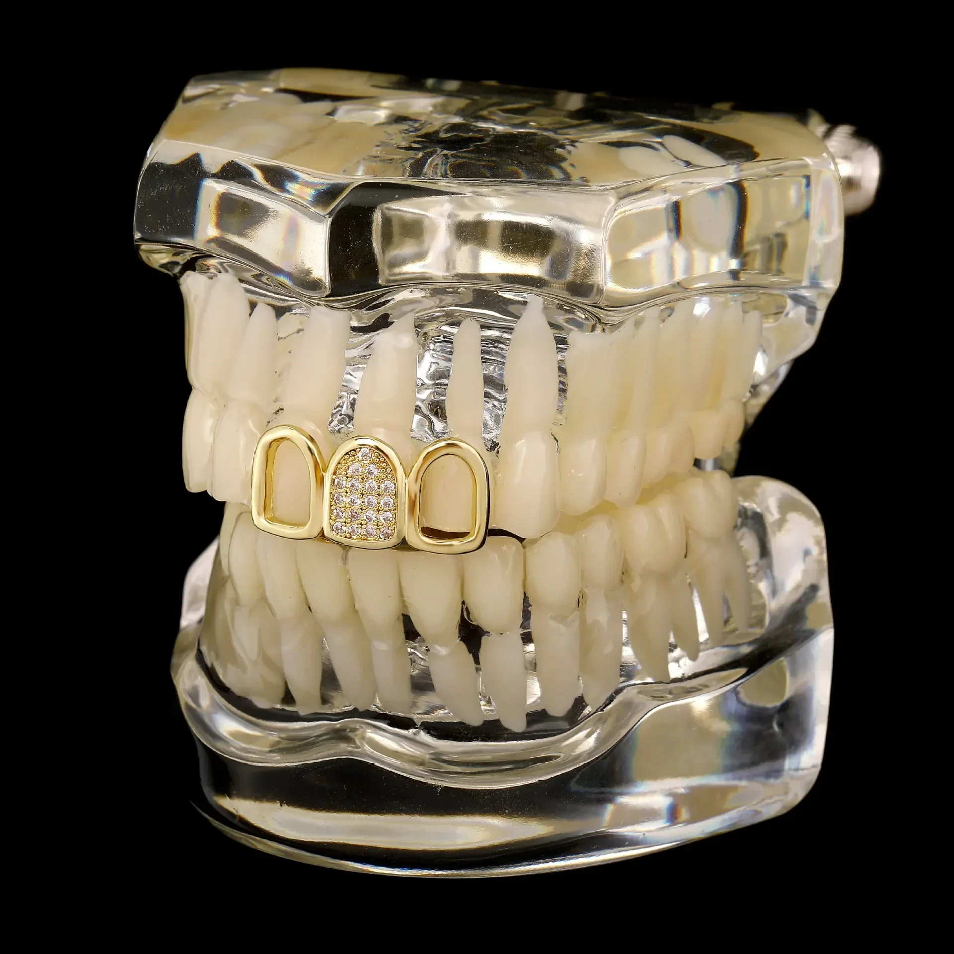 

Хип-хоп CZ Зубы Grillz Мужчины Женщины Золото Серебро Цвет Одиночный Зуб Грильц Кепка Стоматологический Гриль Панк Рэпер Зубная Кепка Хэллоуин Косплей