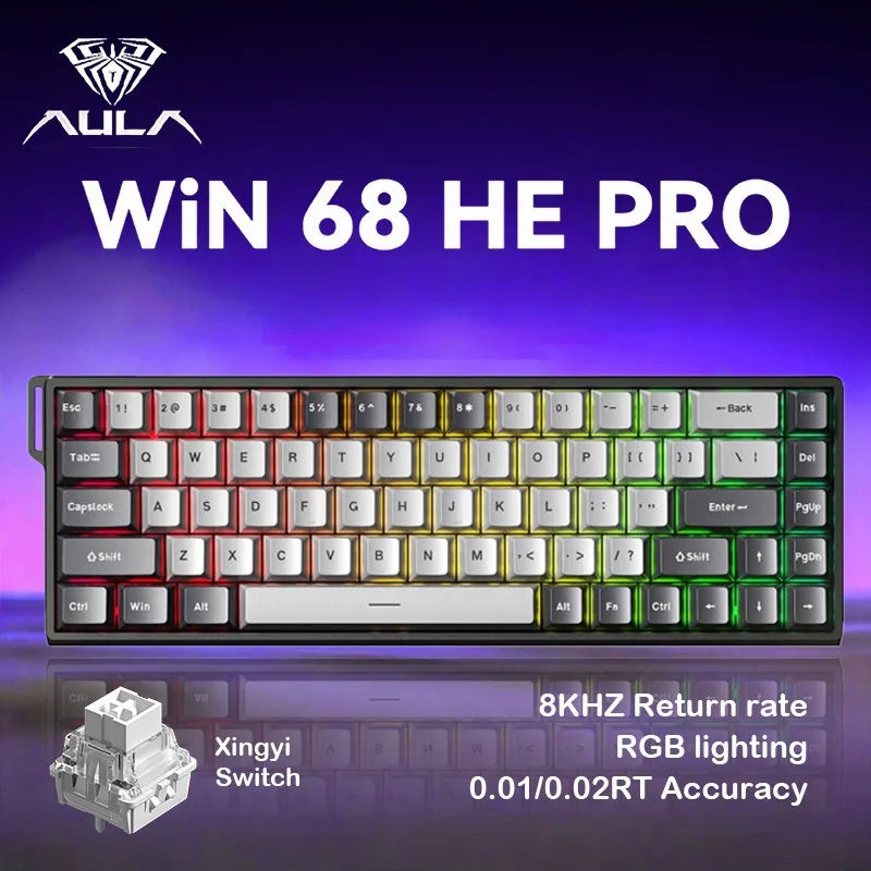 AULA WIN 68 HE Magnetic Axis Keyboard RT Gaming Mechanical