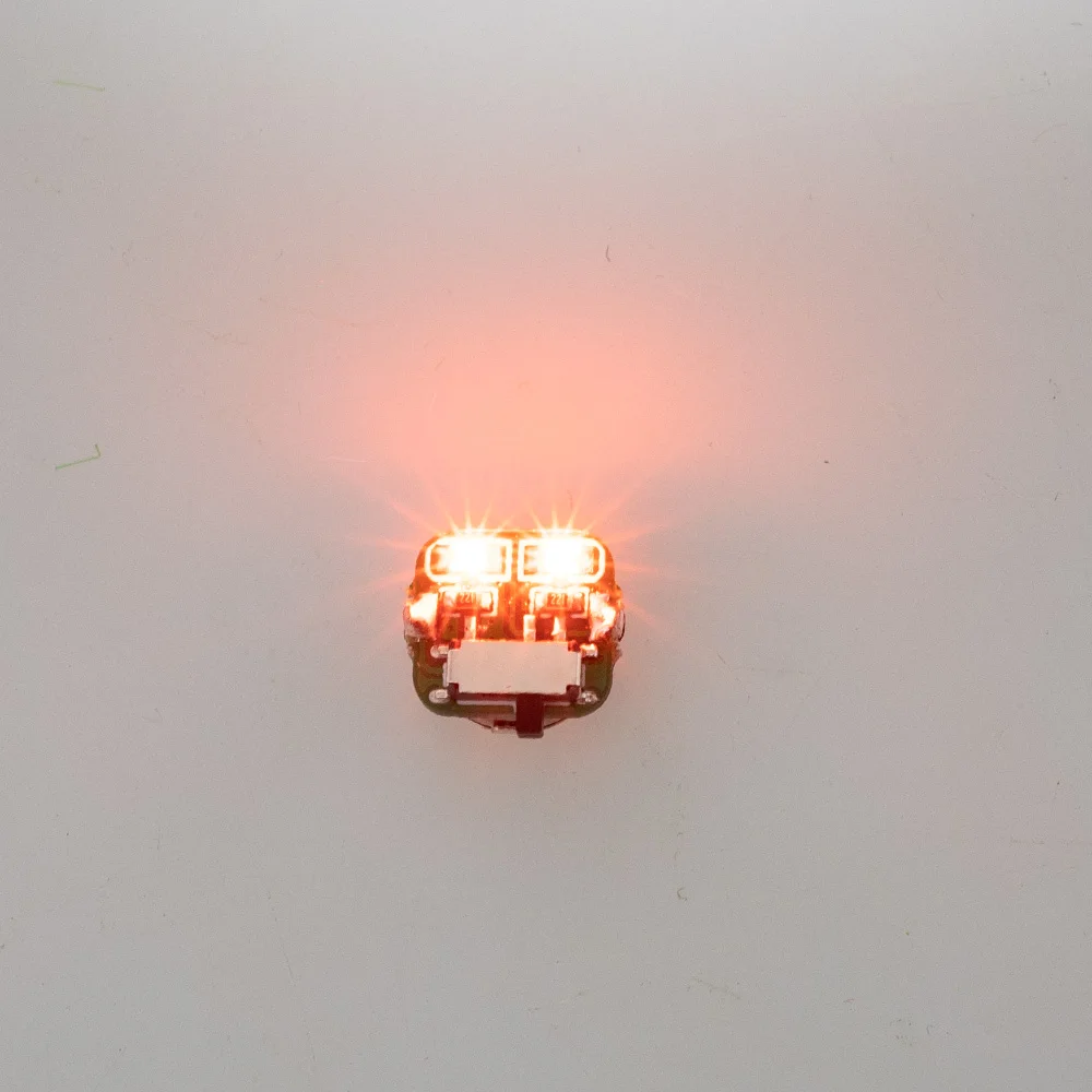 Duale LED-Leuchte mit Schalter, Kabellose Lampe für DIY-Modellbau/Gundam/Puppenhaus-Dekoration/Dioramen/Mikrolandschaften mit Batterie