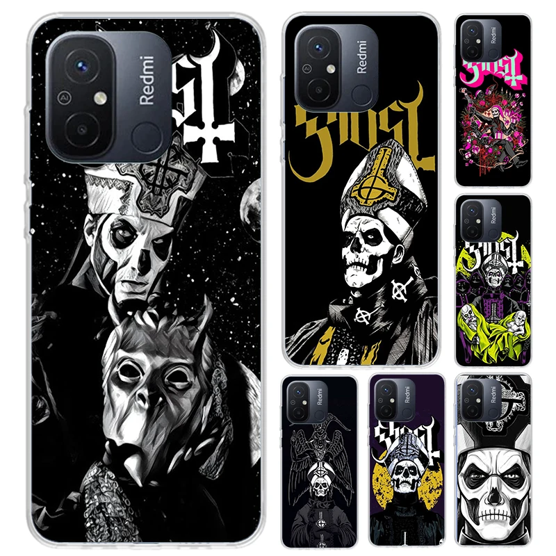 Ghost Papa Emeritus Phone Case for Xiaomi Redmi 12C 12 10C 10A 10X 10 9C 9A 9 9T 8A 8 7A 7 6A 6 Pro S2 K20 K40 Soft Print Shell