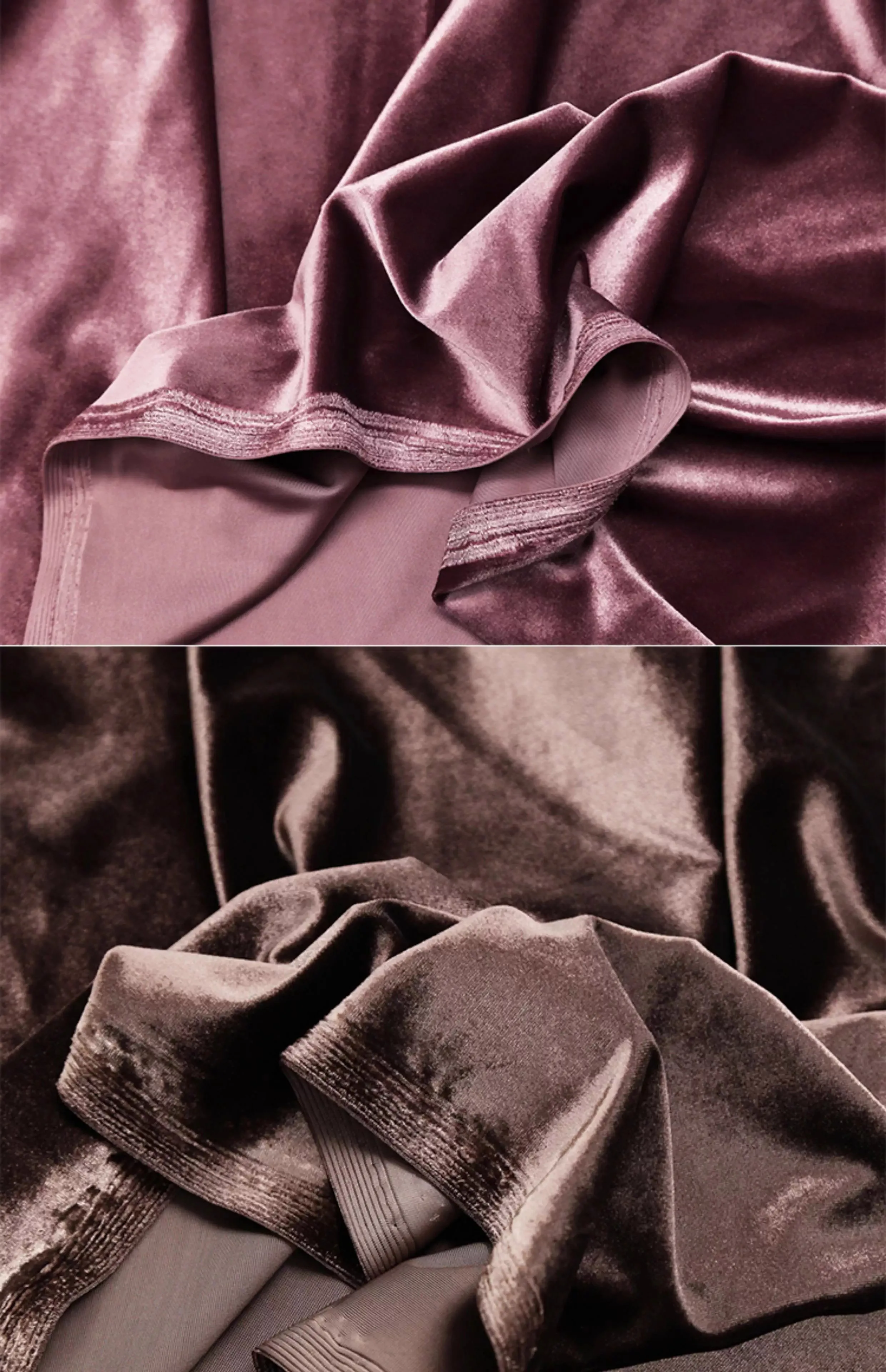 ผ้ากำมะหยี่ยืดหยุ่น เนื้อนุ่มหรูหรา ผิวมันวาว วัสดุหุ้มเบาะคุณภาพสูง วัสดุเย็บเสื้อผ้าระดับไฮเอนด์