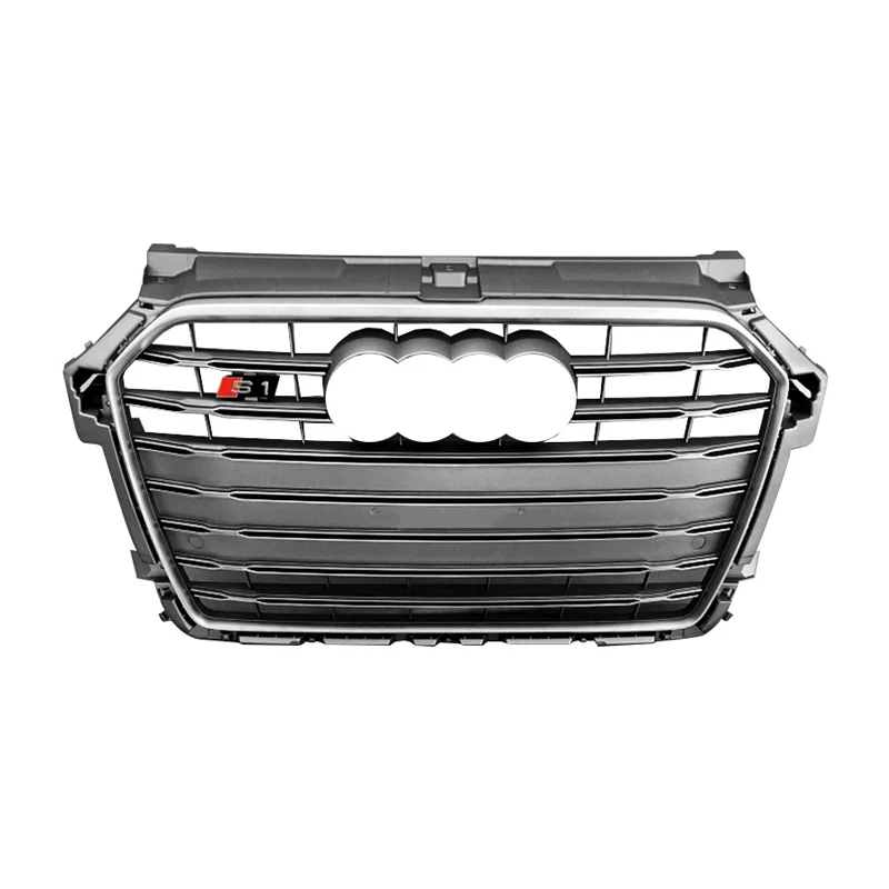 factory price RS1 front bumper radiator grill for Audi Grill A1 S1 8X front frill  for Front bumper  2015 2016 2017 2018