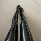 wetlook shiny sexy pvc latex opera gloves