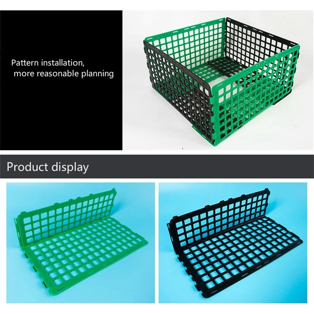 Green Black Pp Fruits Vegetable Display Divider Sumpermarket Shelf Partition Display Rack