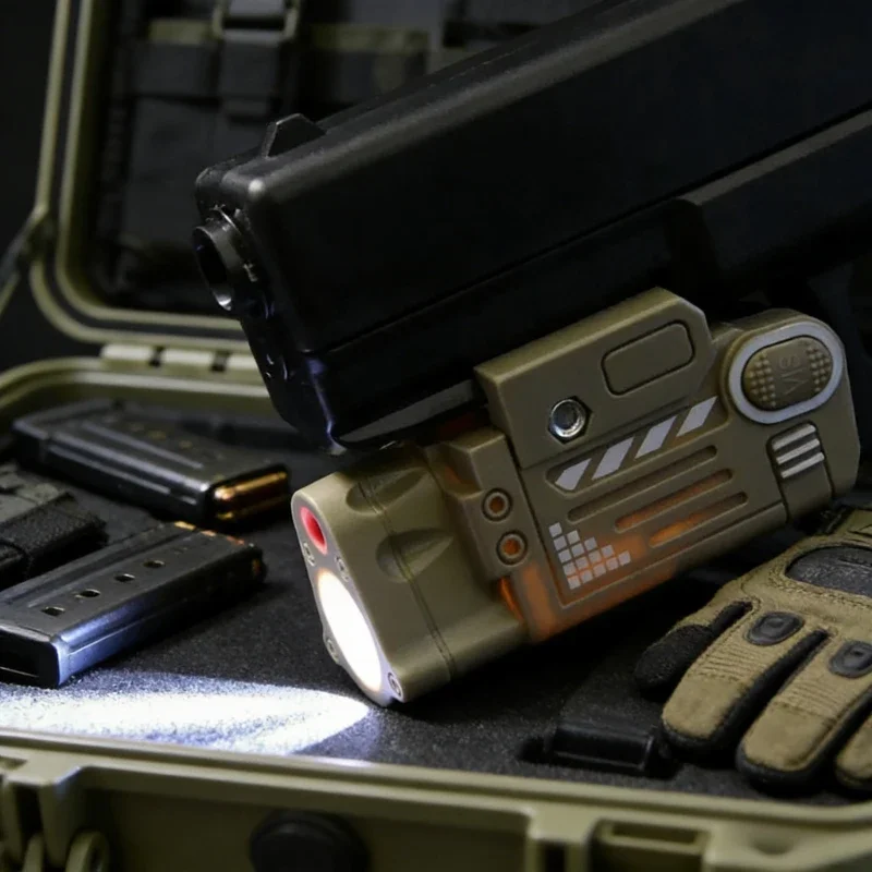 2026 Neue SBAL PL Stroboskop-Taschenlampe aus Kunststoff mit Rotpunkt-Laserzielvorrichtung, Pistolen-Hängeleuchte, LED-Lampe für Airsoft und Jagd