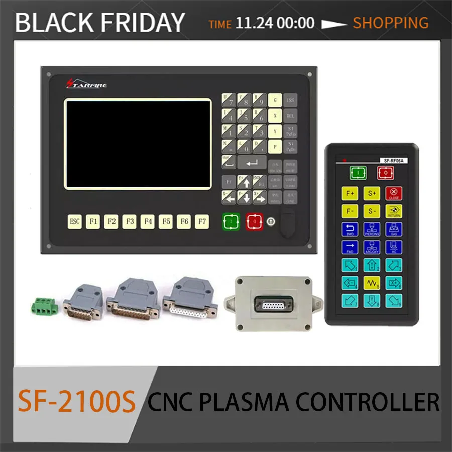 SF2100S control system gantry plasma flame cutting machine, CNC controller cutting machine accessories+SF-RF06A wireless remote