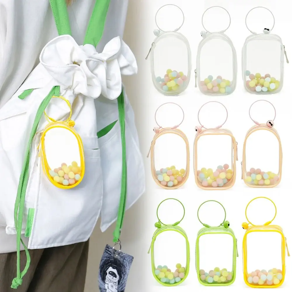 Clear Outdoor Bag Toy Transparent Bag Decoration Mystery Box Doll Display Box PVC Mini Organizer Box Wallet