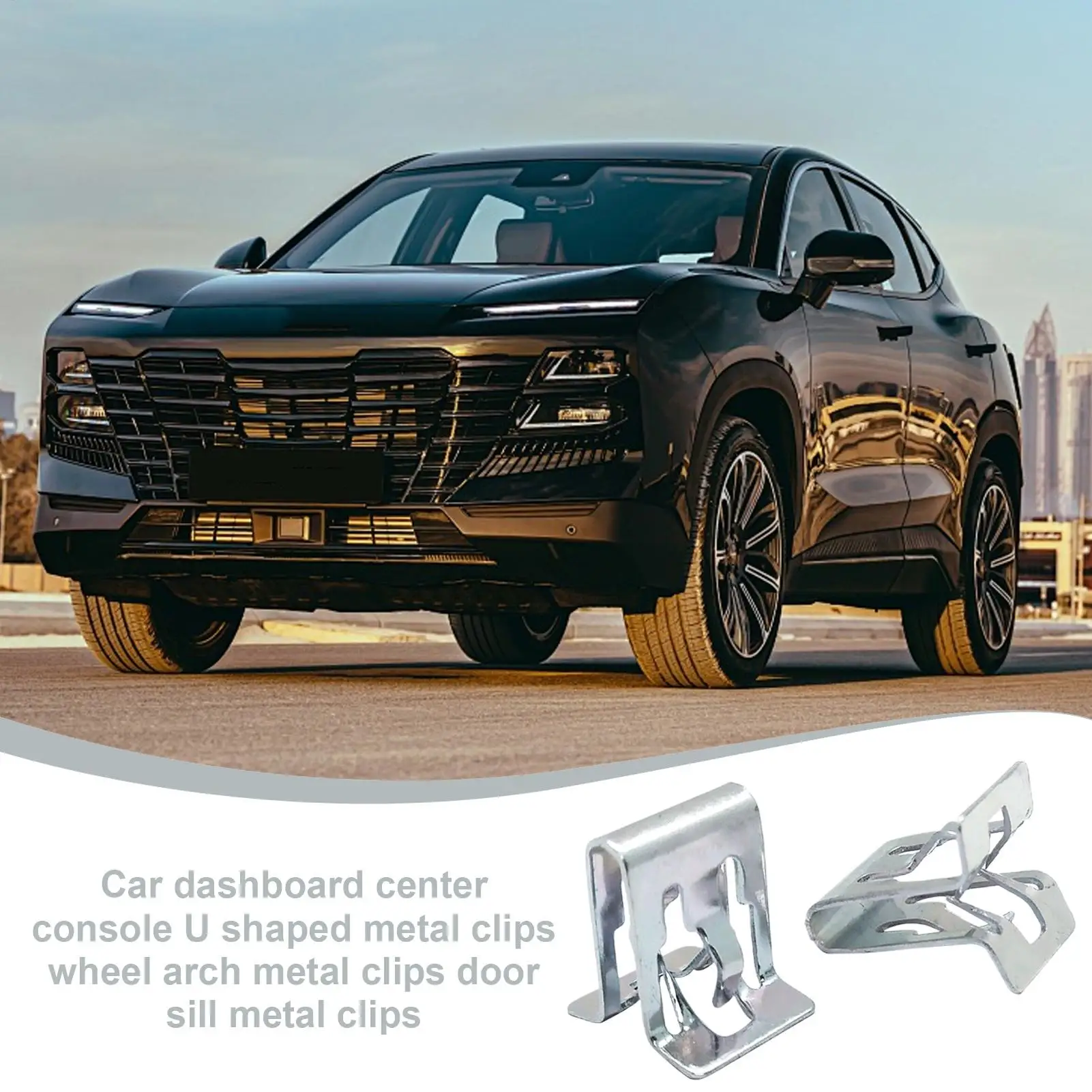 Dashboard Trim Clip 10 Pieces U Shape Buckle Kit Fastening Car Console Fastener For Automotive Repair Interior Moulding