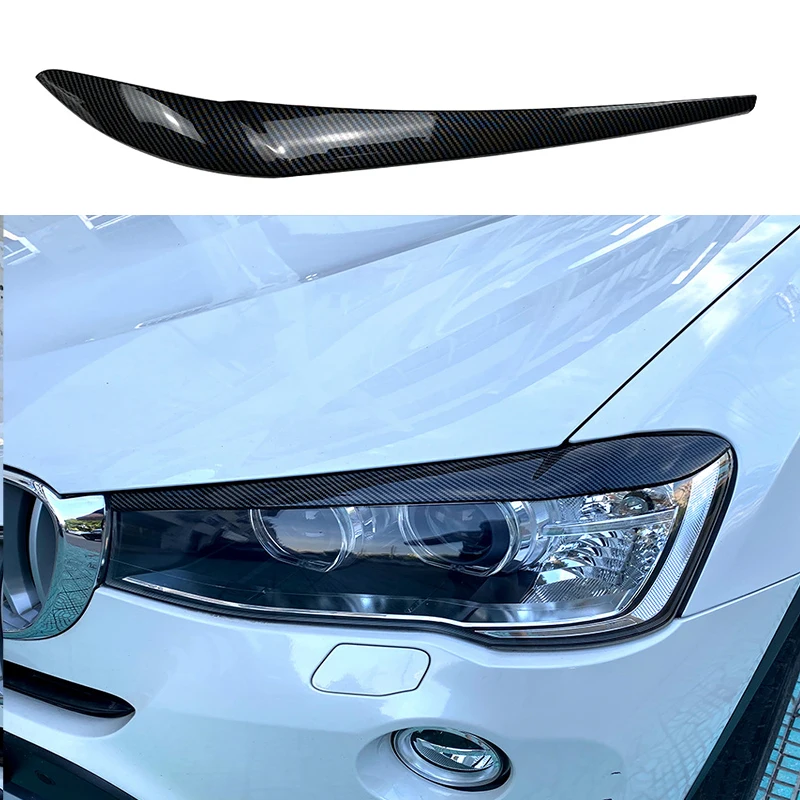 BMW X3 X4 F25 F26 2014-2017 전면 헤드라이트, 눈썹 자동차 스티커, 외관 수정에 적합