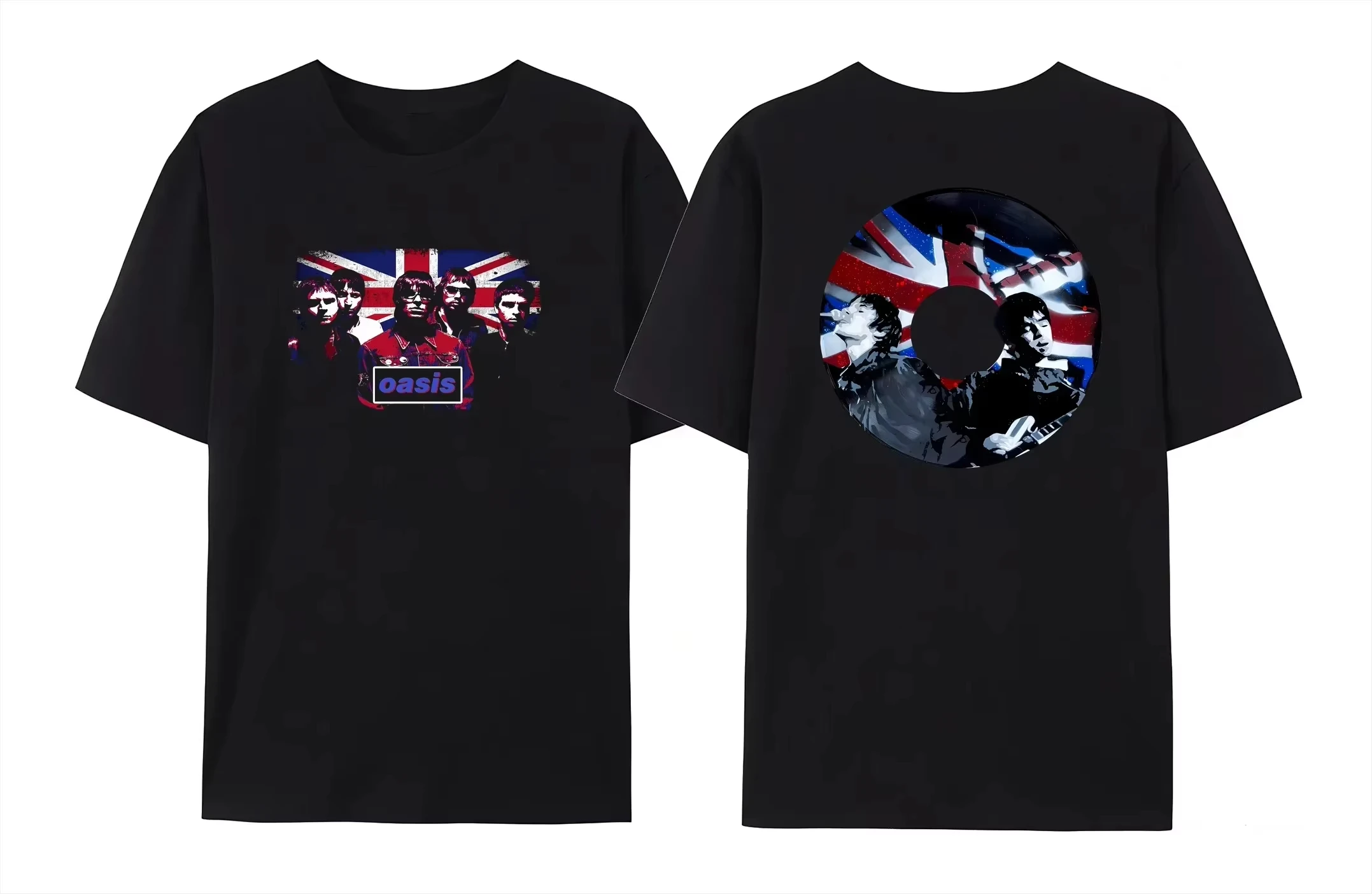 

Лето 2025 года OASIS Live 25 Tour 2025 Мужская женская футболка с круглым вырезом и коротким рукавом Подарок фанатам Уличная одежда Повседневная трендовая винтажная футболка