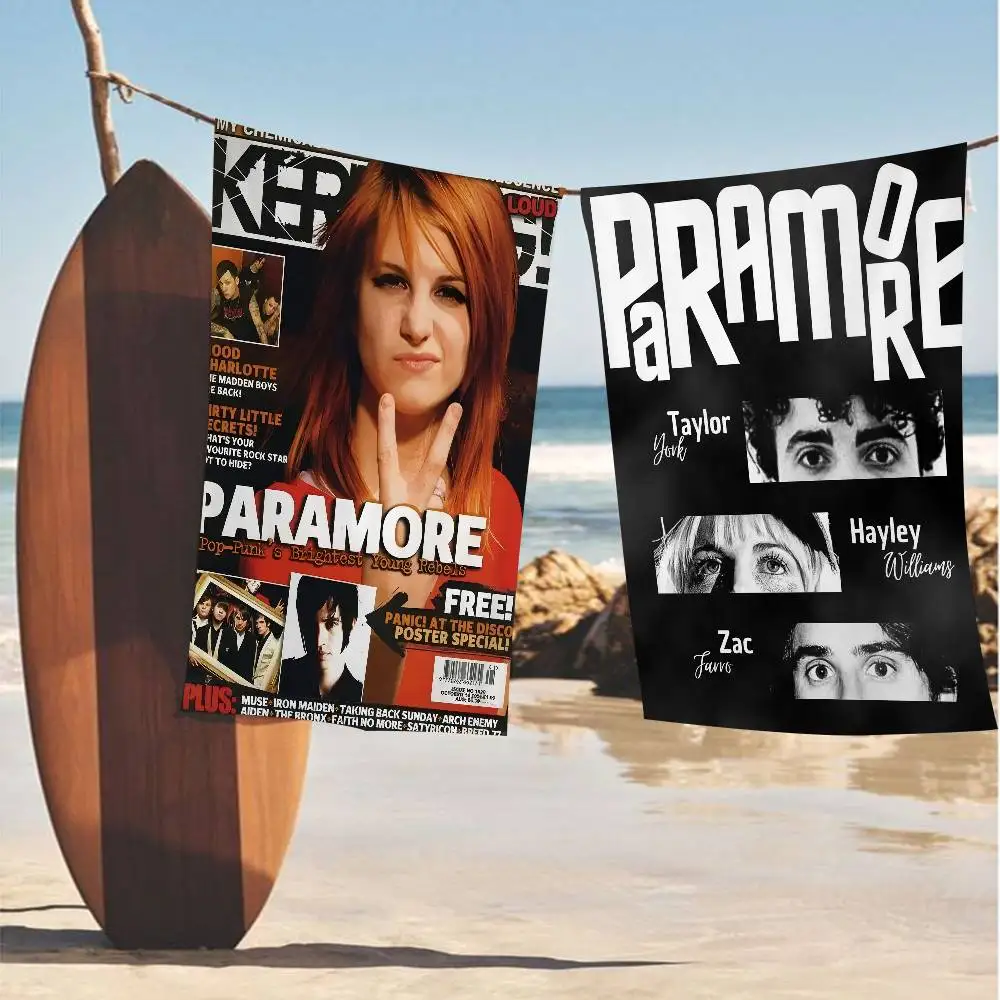 Paramore Band Anime Beach Swimming Towel Soft Absorbent Washcloth Children's Gifts For Kids Travel Camping Gym