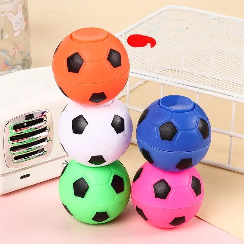 6/12 قطعة الدورية كرة القدم الدوران الأطفال البسيطة تململ سبينر لعبة كرة القدم حفلة كرة القدم الحبيب إصبع ضغط الكرة الصبي لعبة #4