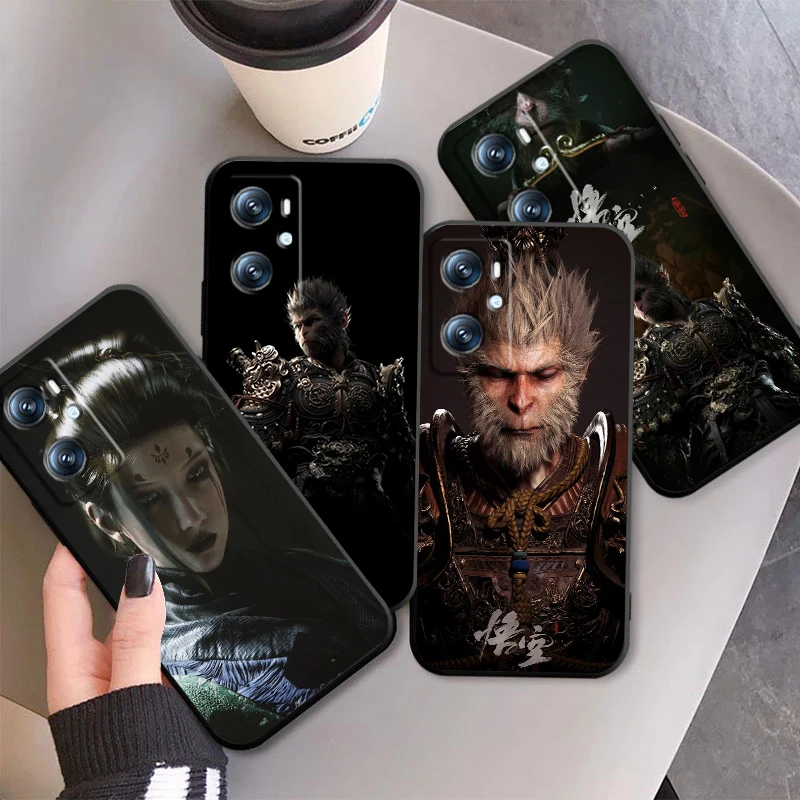 

Black Myth Wukong Game Art For OPPO Find X6 X5 X3 A54S A5 A94 A16 A53S A57 A74 A72 A98 A78 A96 A9 5G Black Cover Phone Case