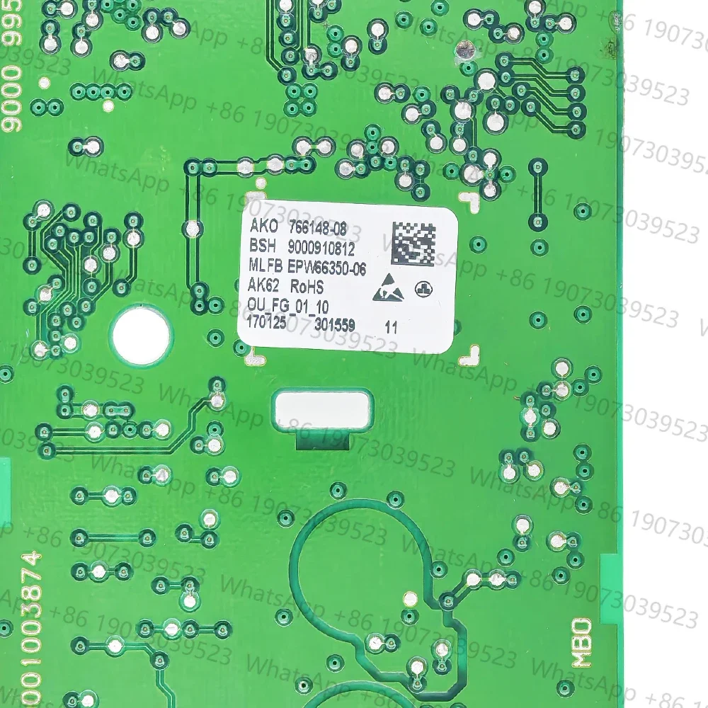 تستخدم للوحة تحكم الغسالة BSH 9000938202 9000910812 9001079426 عرض أجزاء غسالة PCB