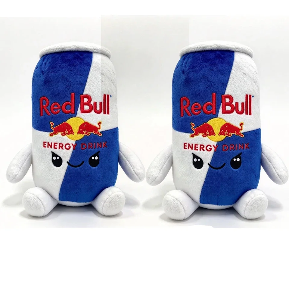 NOUVEAU 2026 Poupée en peluche canette de boisson énergisante Niuniu rouge, collection d'ornements kawaii pour la maison, cadeau d'anniversaire pour les fans