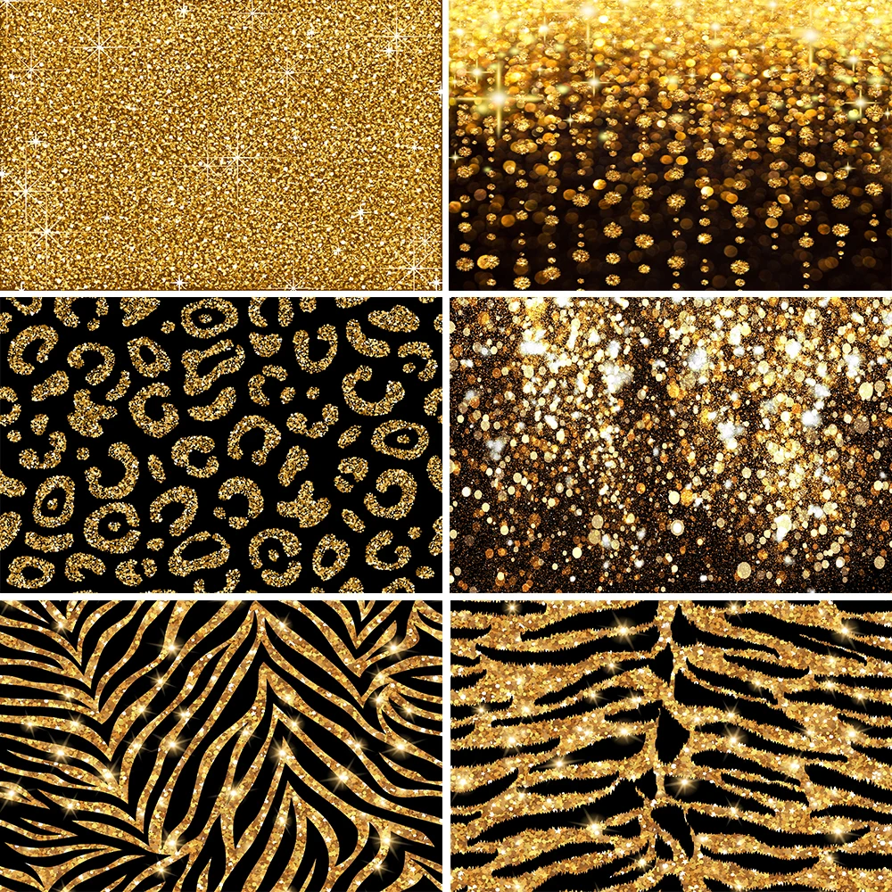 Golden Shiny Dot Birthday Party Decoration Backdrop Newborn Baby Shower Child Photocall Photography Background Photo Studio