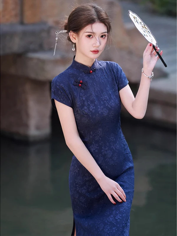 new-chinese-sle-long-qipao-dr-embroidered-young-girl's-version-2025-summer-season-breathable-comfortable-ort-sve