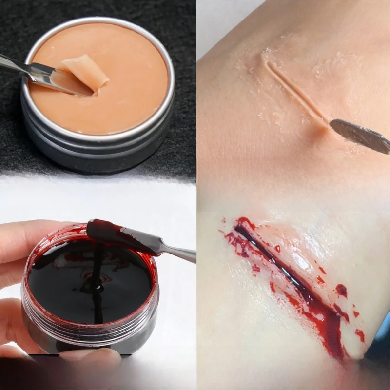 Film And TV Special Effects Makeup Wax Cosplay Wound Simulation Blood Plasma Fake Blood Gel for Stage Performance And Photogr...