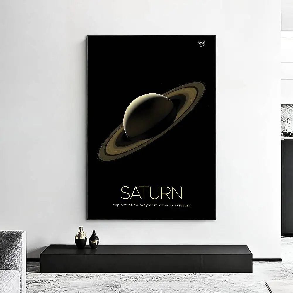 Enthusiast Planet Universe Poster HD art sticky wall waterproof home living room bedroom aesthetic decoration