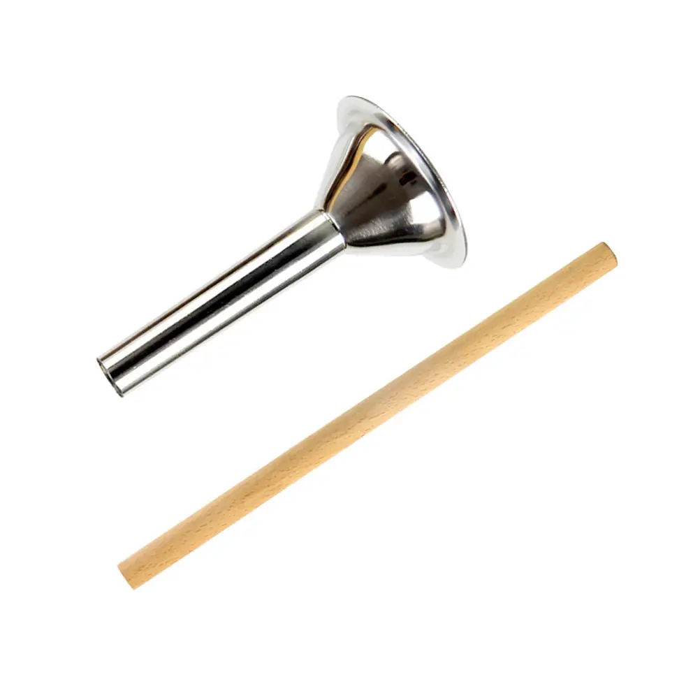 2 Pcs Meat Stuffing Filler Sausage Stuffer Machine Grinder and for Making Stainless Tube Cylinder