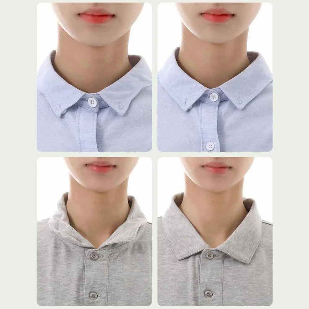 10pcs Disposable Shirt Collar Support Shaping Sticker Collar Stays Anti-roll Collar Sticker Collar Shaper Fixed Pads