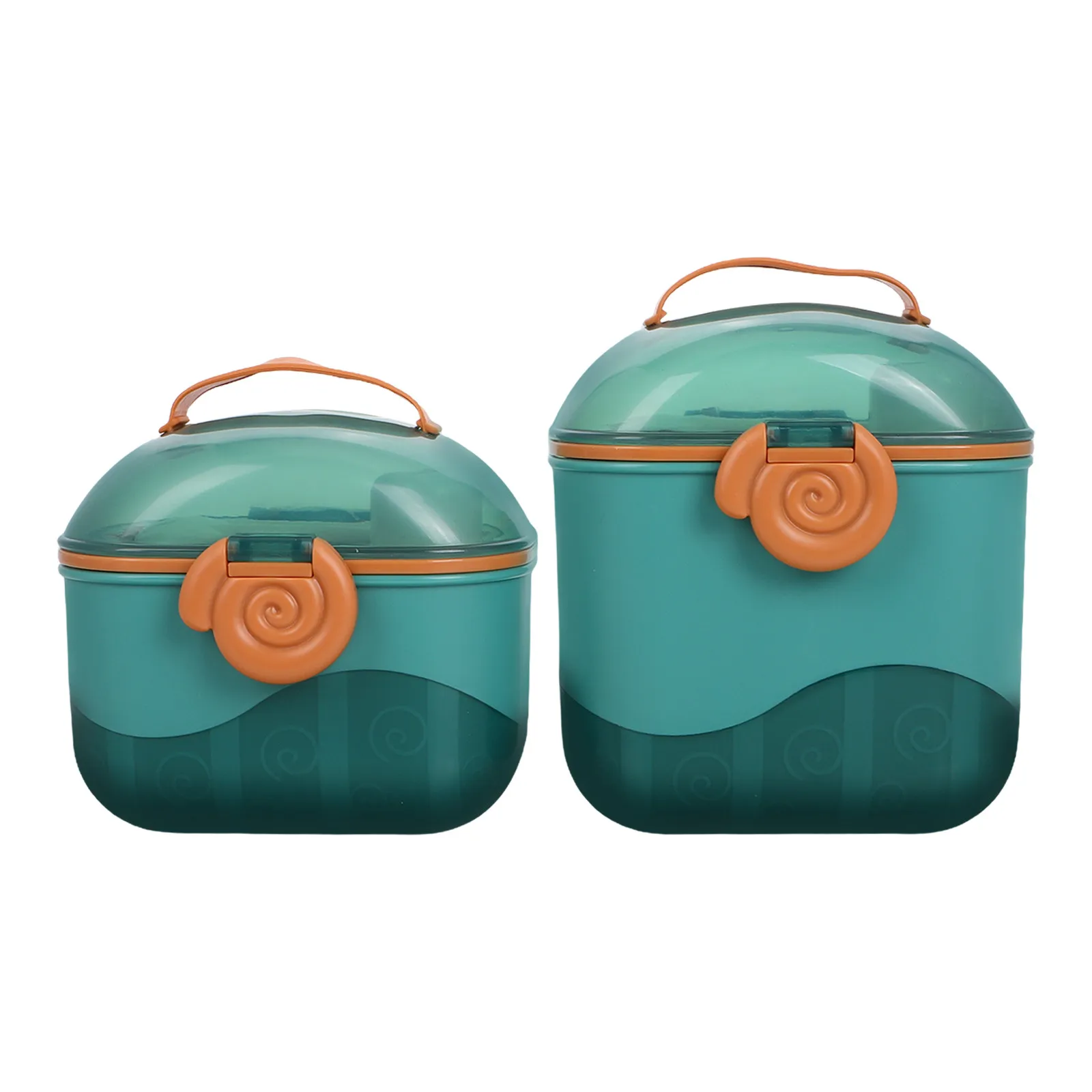 2Pcs Travel Formula Container Compact Multi Section Airtight Seal Baby Food Jar for Powder Cereal Puree Portable Milk Powder